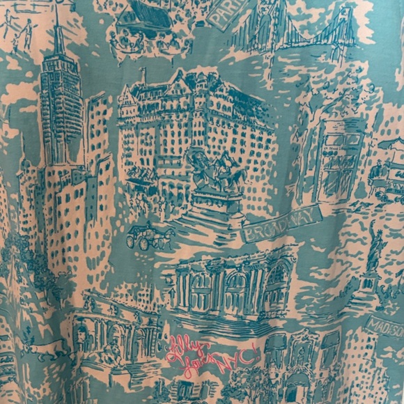 Lilly Pulitzer blue & Pink Kristen swing  Dress New York City size XS Rare 💕 - Picture 7 of 9